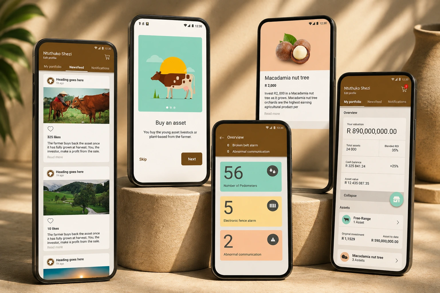 Livestock Wealth — Livestock Wealth — UX/UI interface design by James Mokhasi