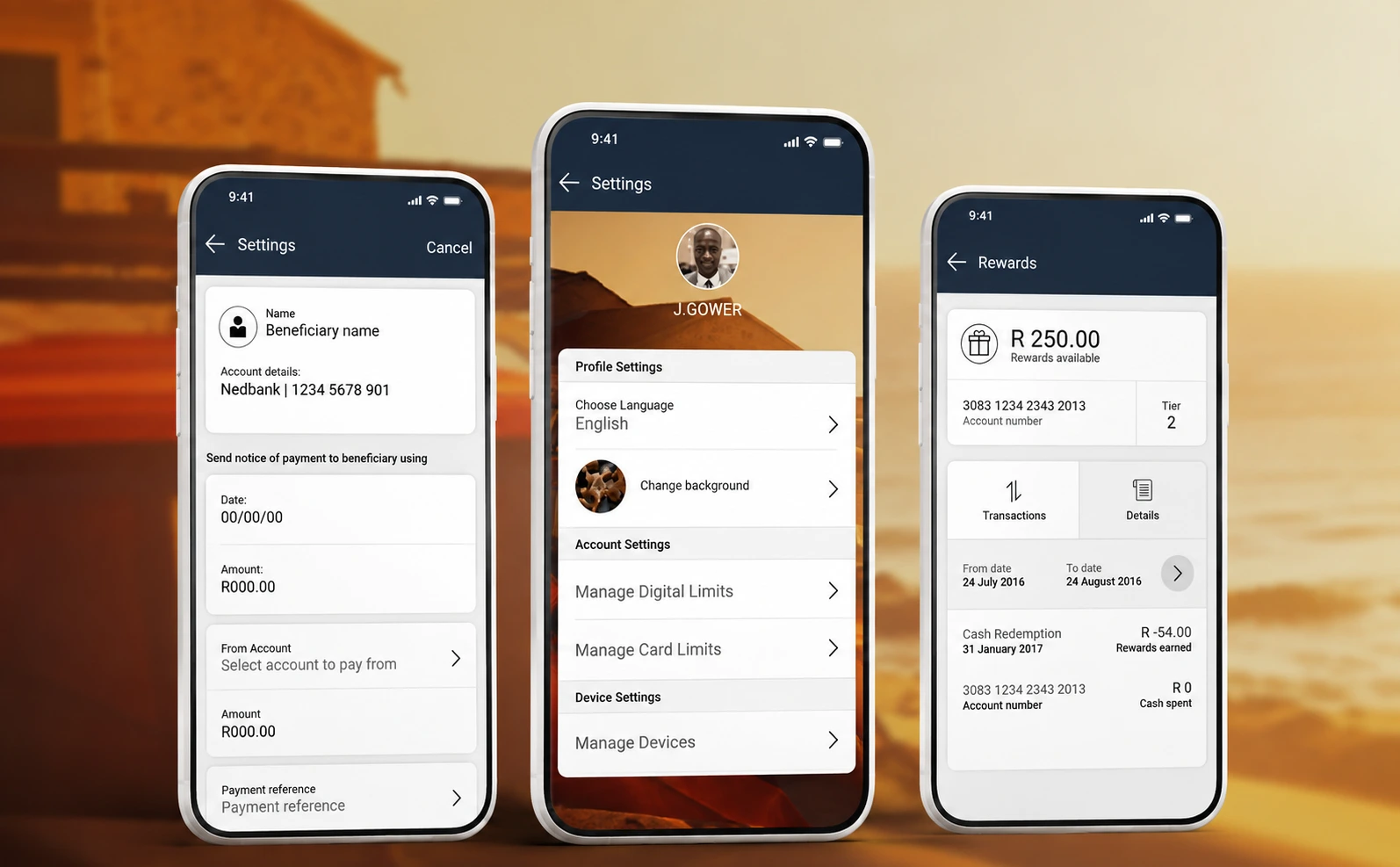 ABSA MOBILE BANKING APP — Absa — UX/UI interface design by James Mokhasi
