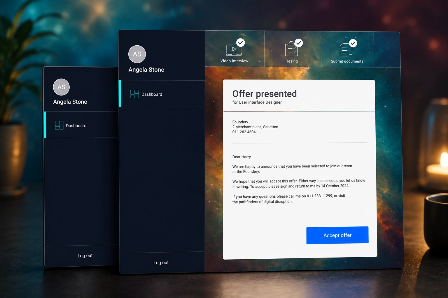 Innovation Hub Recruitment Platform — RMB — UX/UI interface design by James Mokhasi